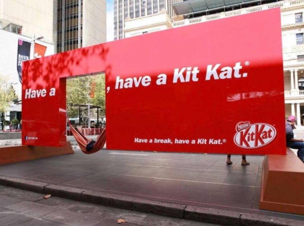 kitkat guerrilla marketing ads